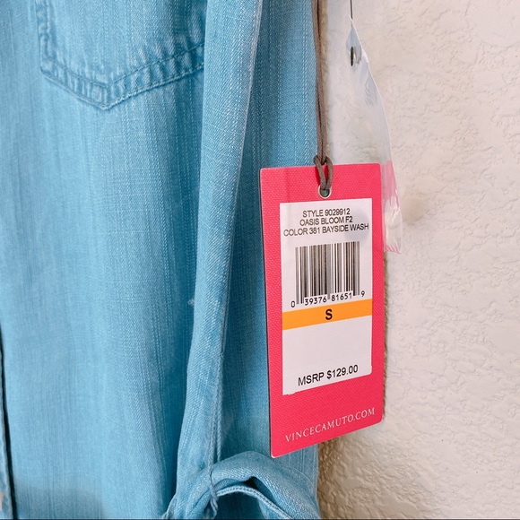 Vince Camuto Chambray Shirtdress - Picture 5 of 6